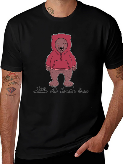 Hoodie Bear Graphic T-Shirt