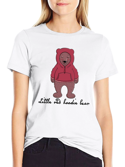 Hoodie Bear Graphic T-Shirt