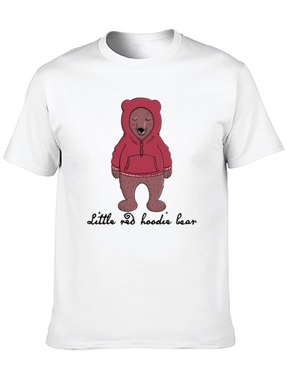 Hoodie Bear Graphic T-Shirt
