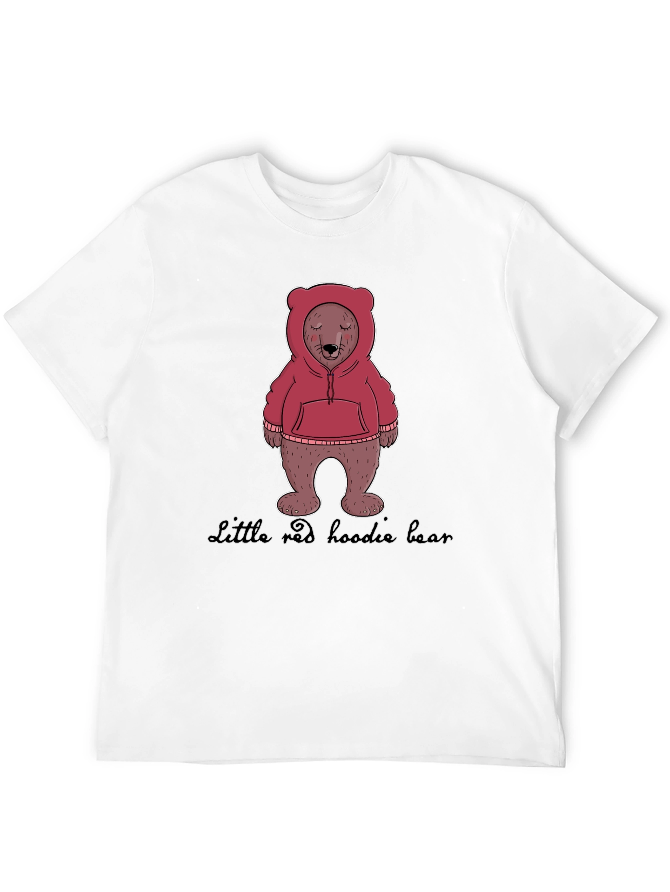 Hoodie Bear Graphic T-Shirt