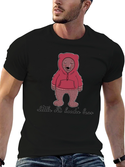 Hoodie Bear Graphic T-Shirt