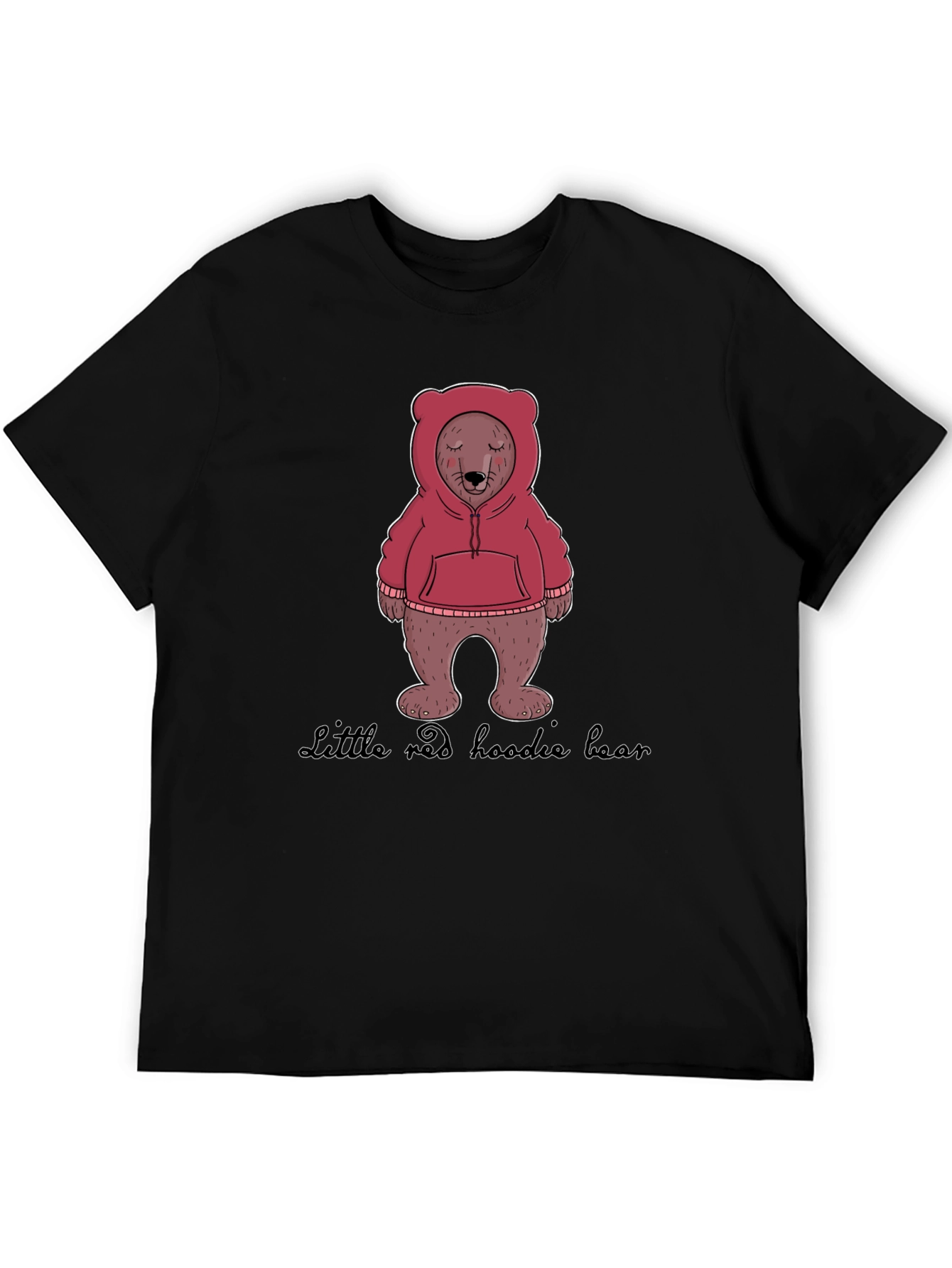 Hoodie Bear Graphic T-Shirt