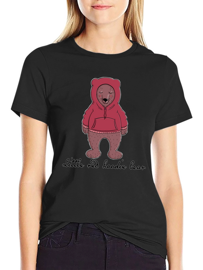 Hoodie Bear Graphic T-Shirt