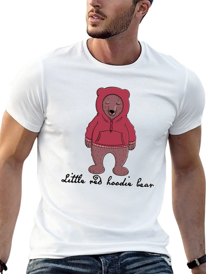 Hoodie Bear Graphic T-Shirt