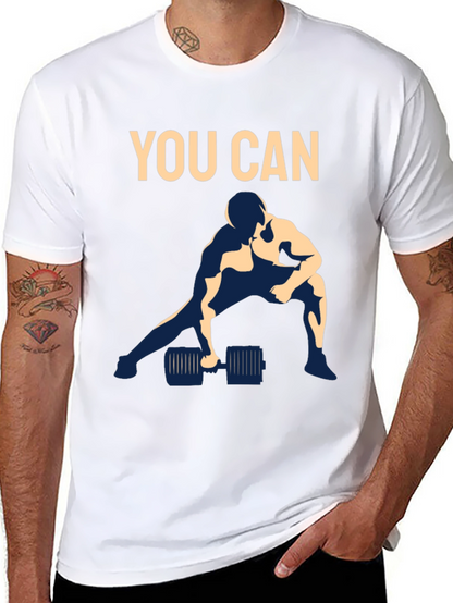 Motivational You Can Gym Workout T-Shirt