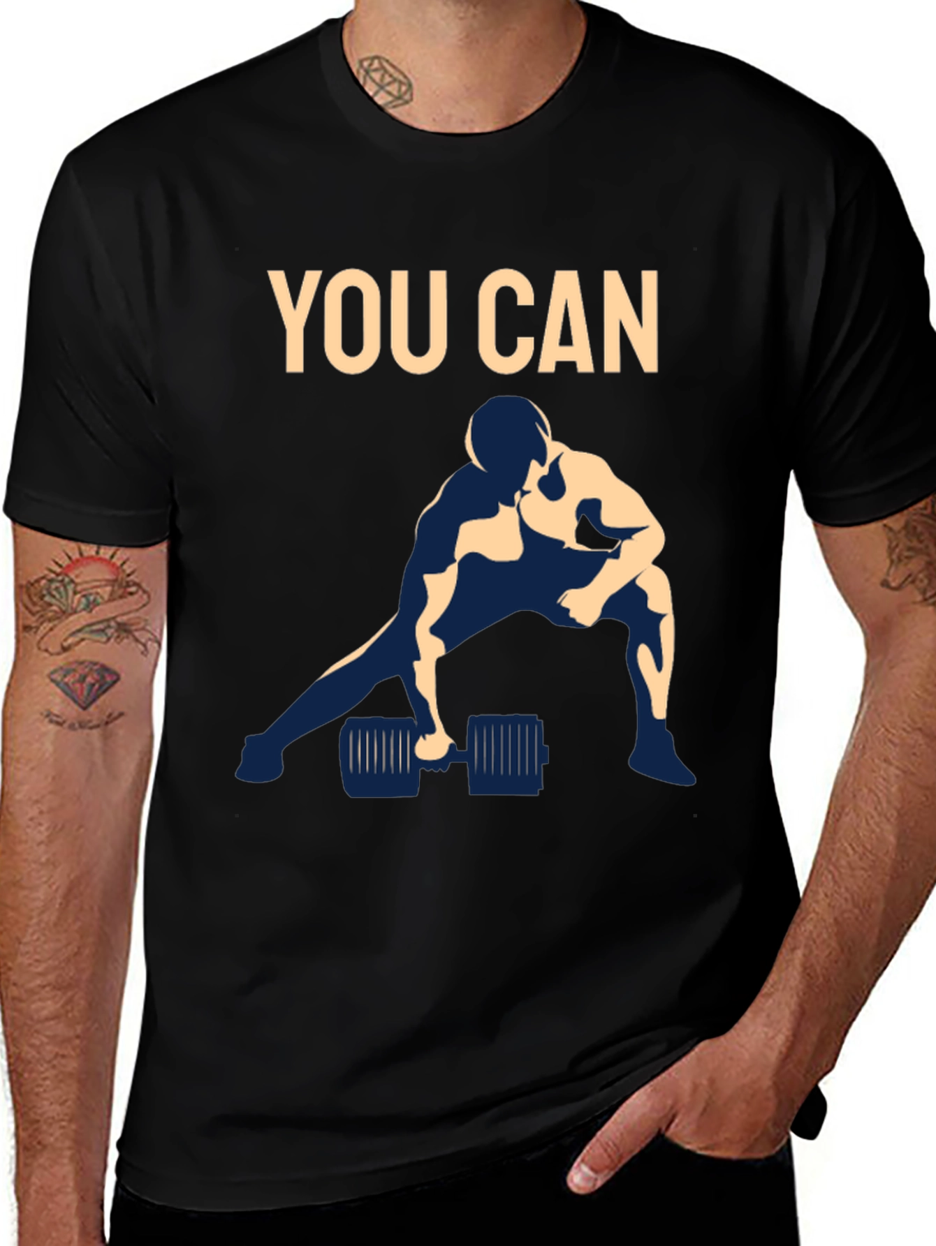 Motivational You Can Gym Workout T-Shirt