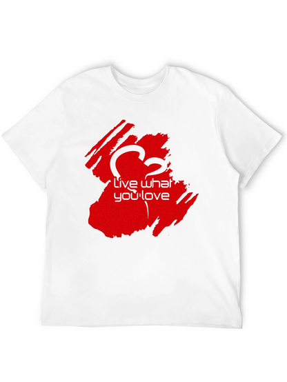 Live What You Love Black T-Shirt - Casual Wear