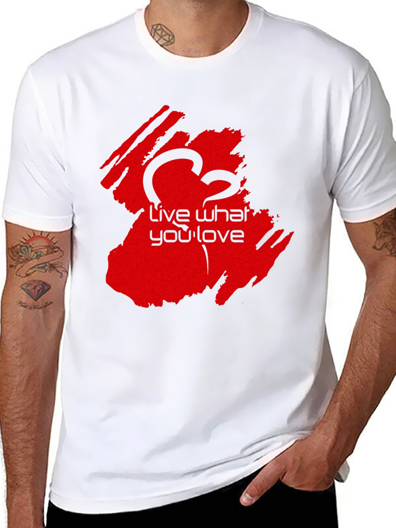 Live What You Love Black T-Shirt - Casual Wear