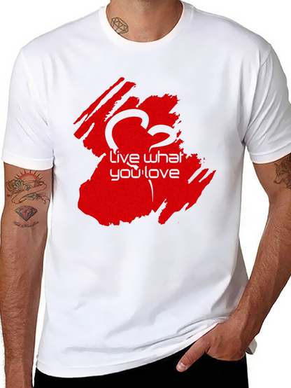 Live What You Love Black T-Shirt - Casual Wear