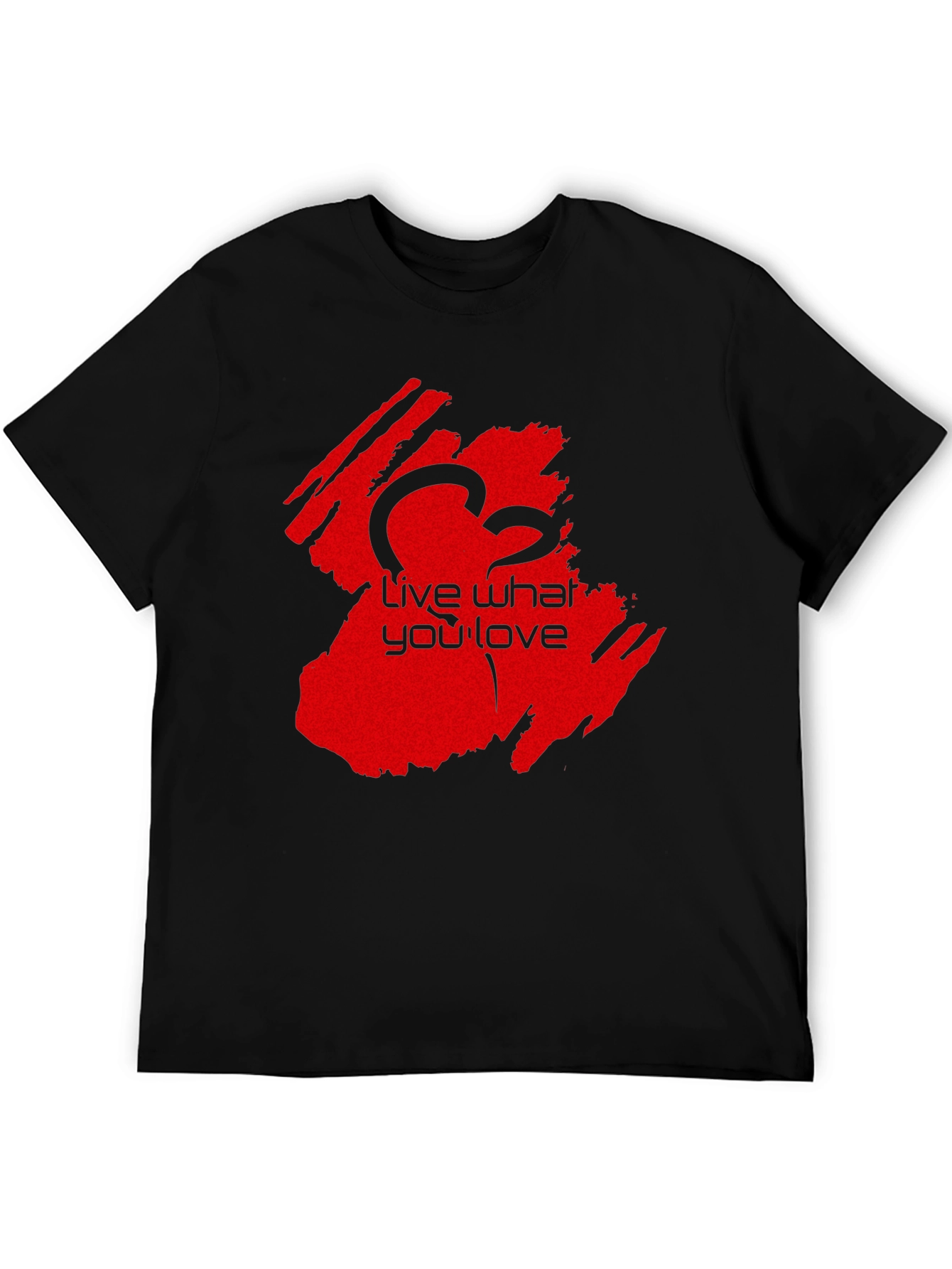 Live What You Love Black T-Shirt - Casual Wear