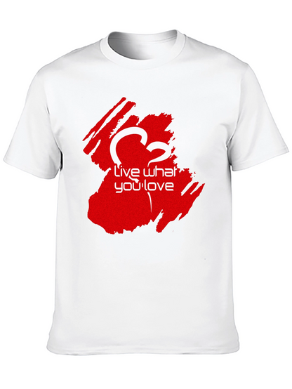 Live What You Love Black T-Shirt - Casual Wear