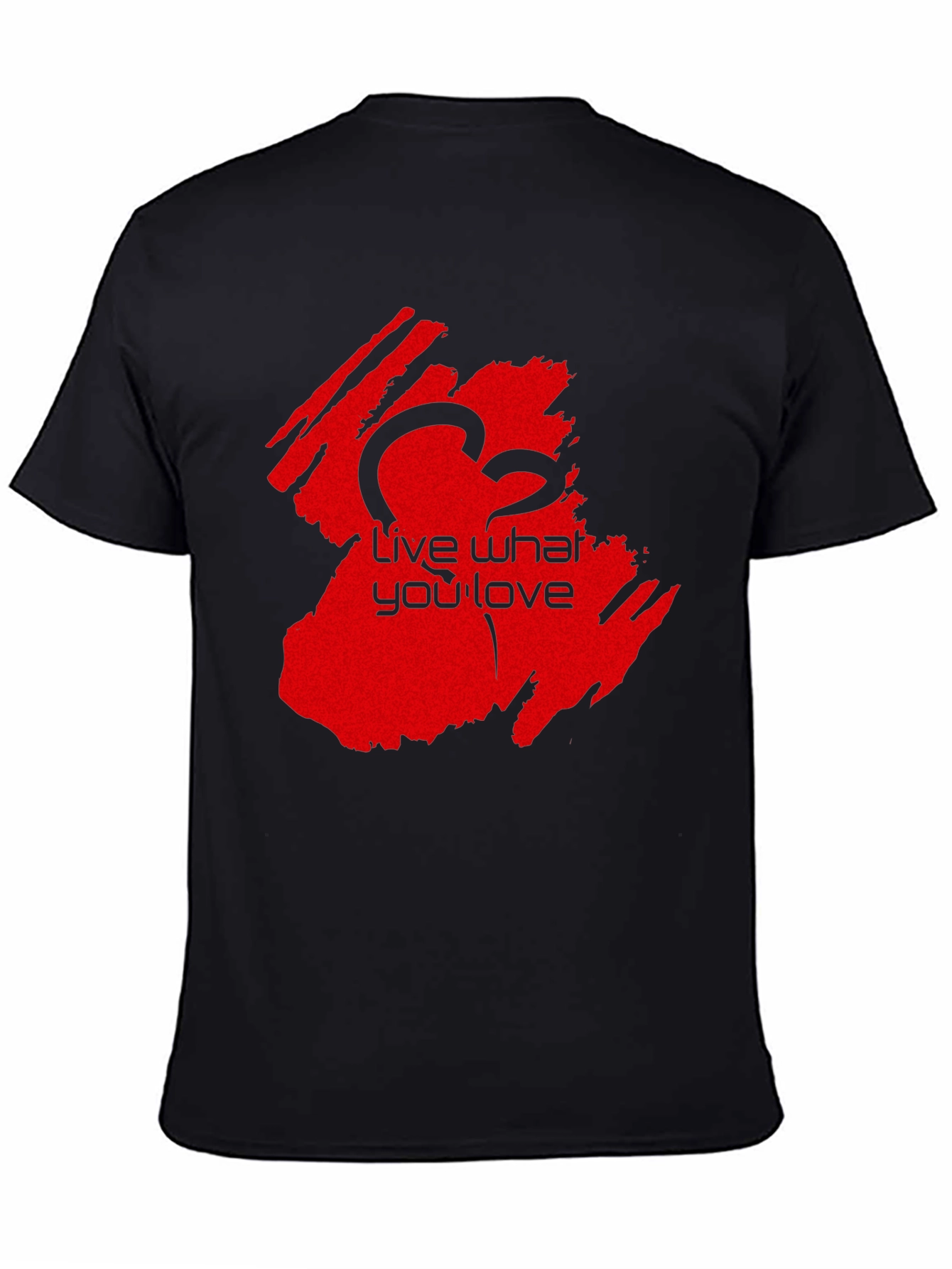 Live What You Love Black T-Shirt - Casual Wear