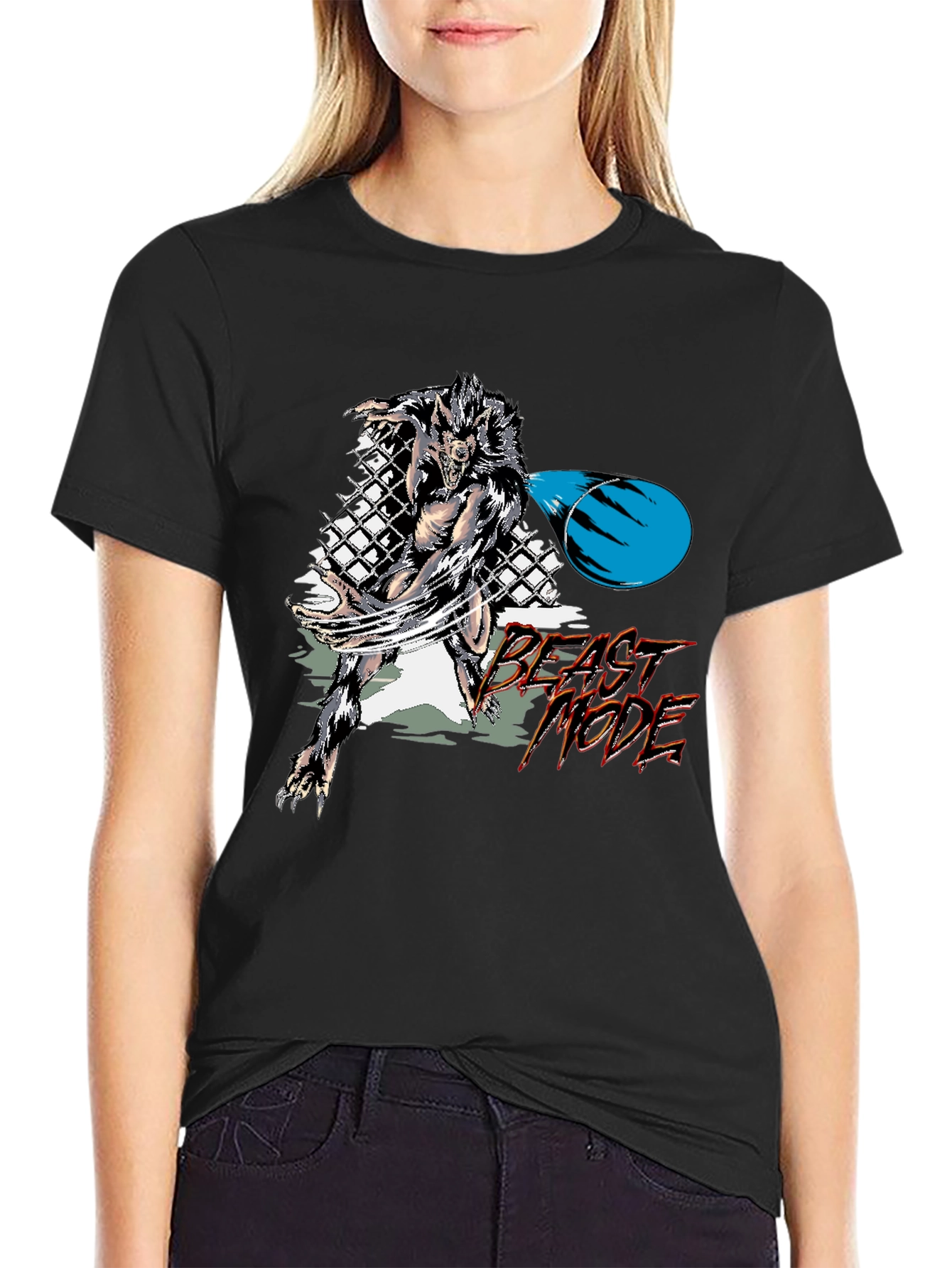 Beast Mode Graphic T-Shirt - Black