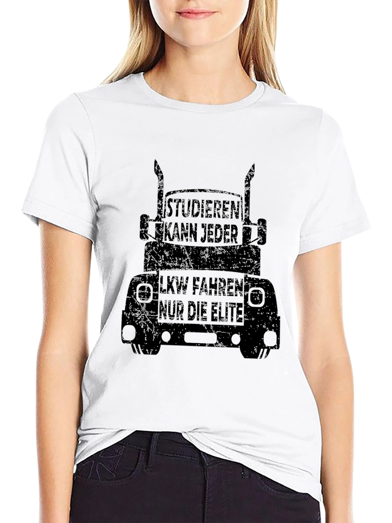 Distressed Trucker T-Shirt