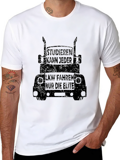 Distressed Trucker T-Shirt