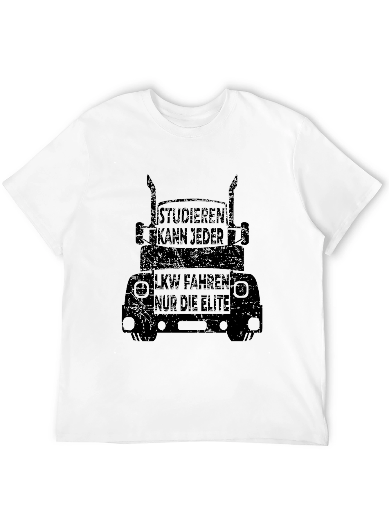 Distressed Trucker T-Shirt