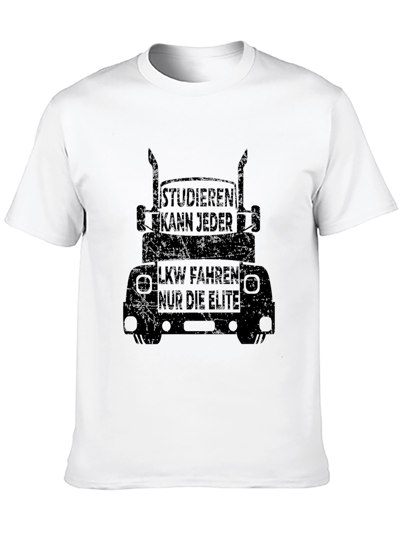 Distressed Trucker T-Shirt