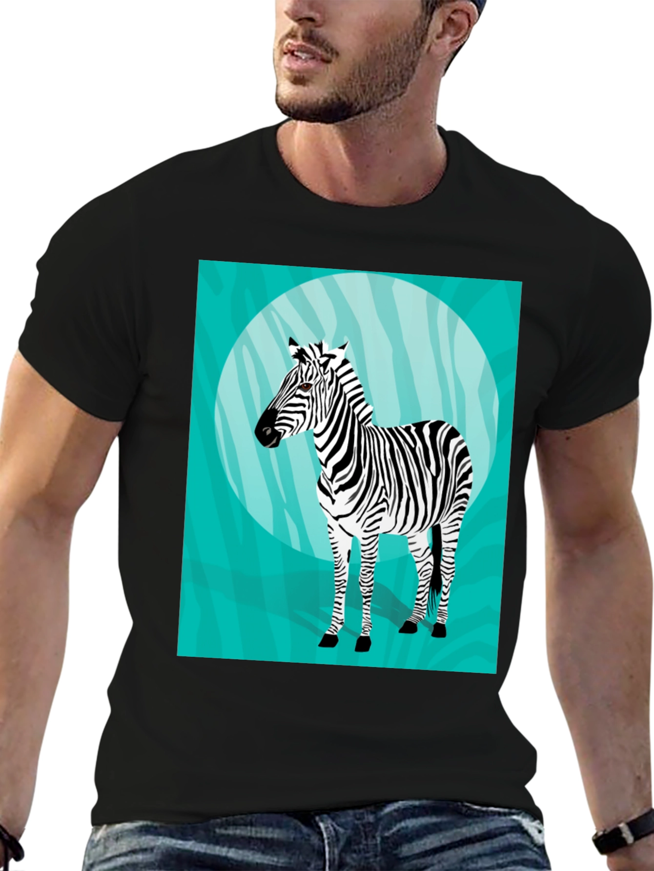 Zebra Graphic T-Shirt - Unique Animal Print Tee