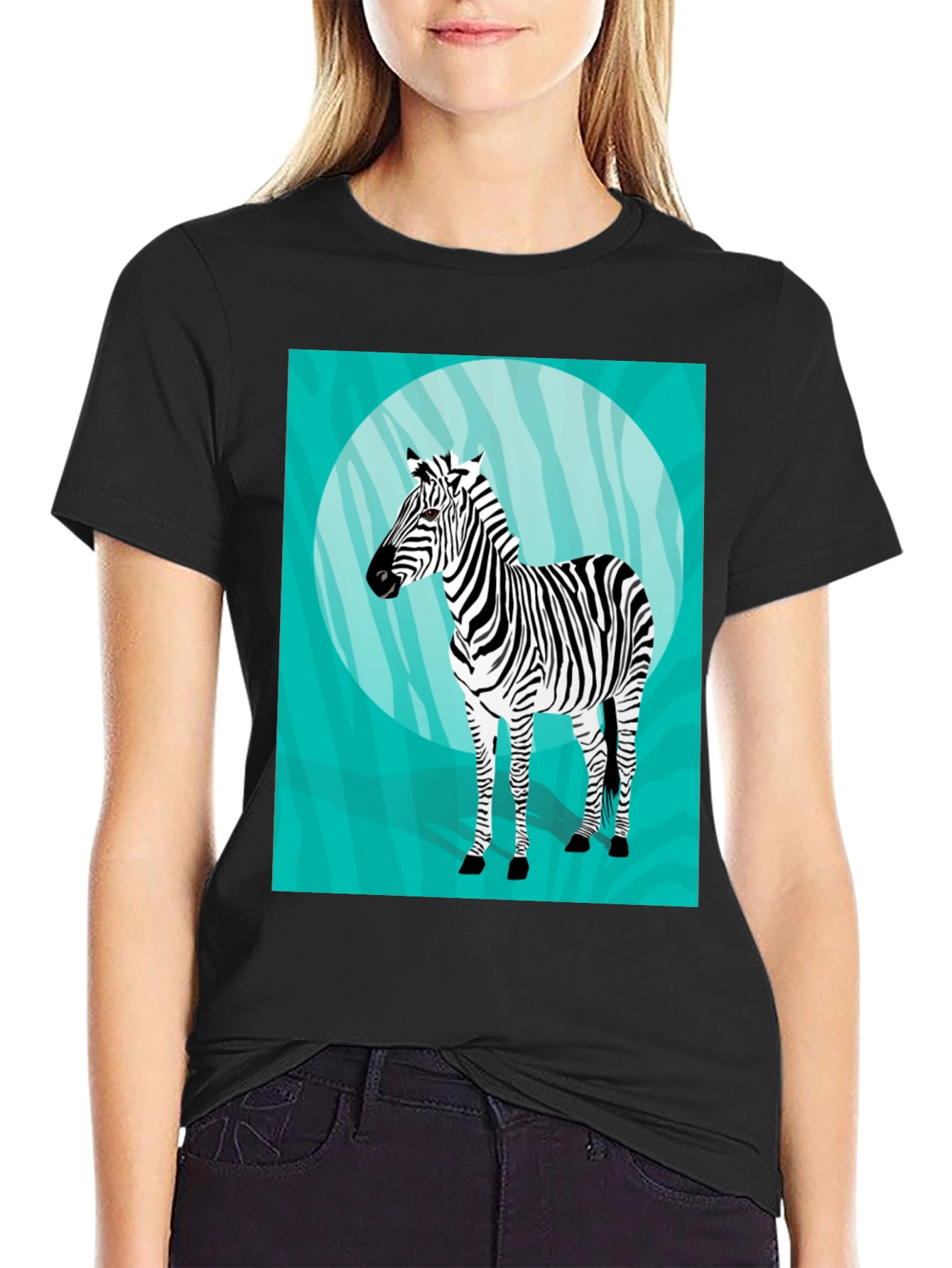 Zebra Graphic T-Shirt - Unique Animal Print Tee