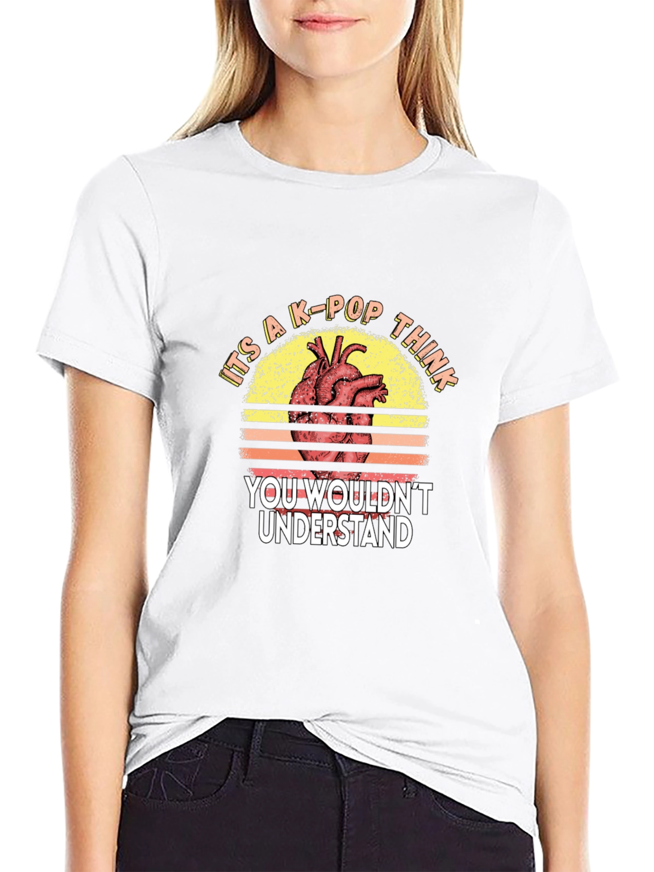 K-Pop Heart Graphic Tee - You Wouldnt Understand