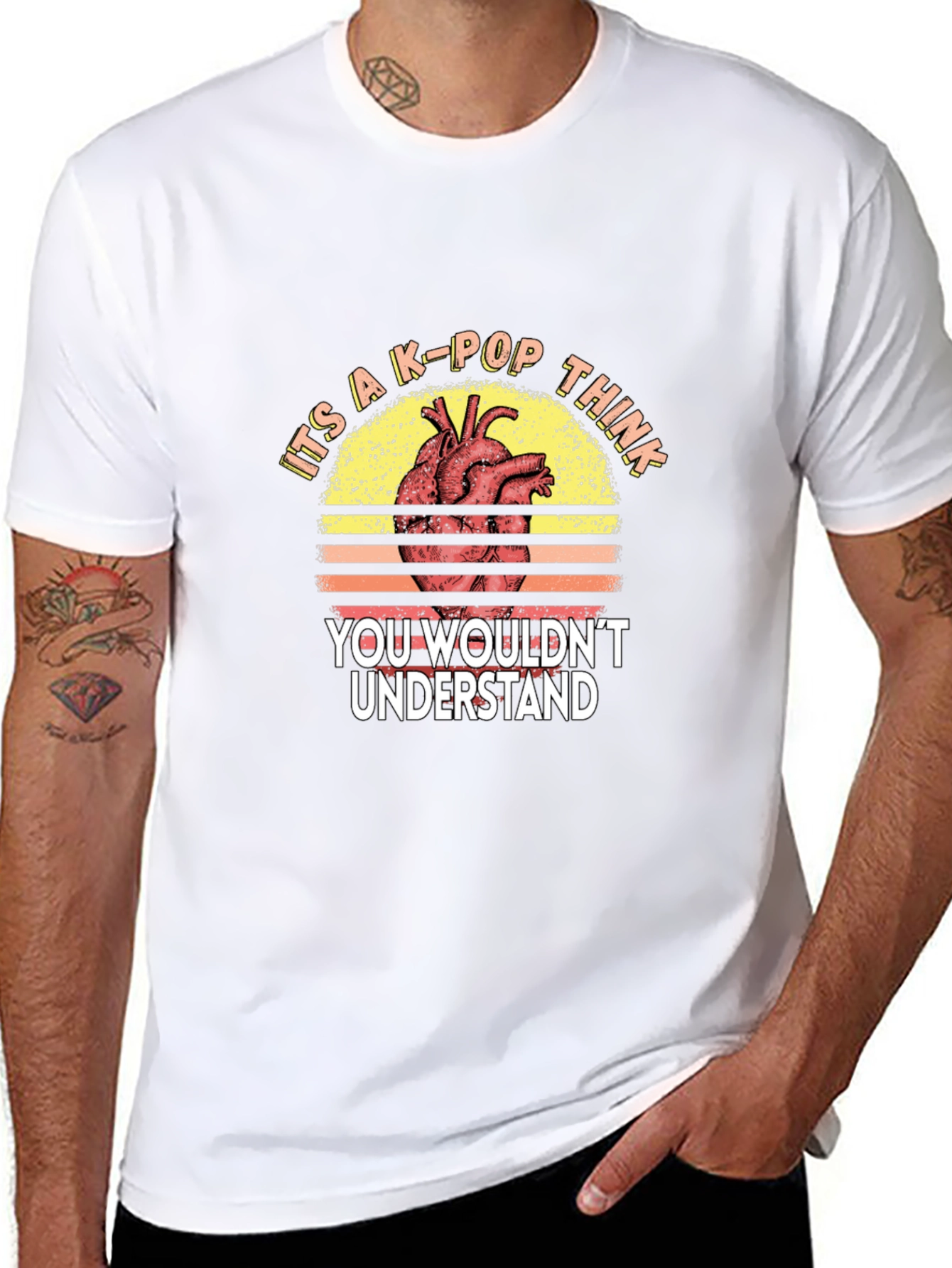 K-Pop Heart Graphic Tee - You Wouldnt Understand