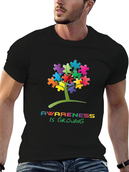 Autism Awareness Puzzle Tree T-Shirt