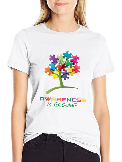Autism Awareness Puzzle Tree T-Shirt
