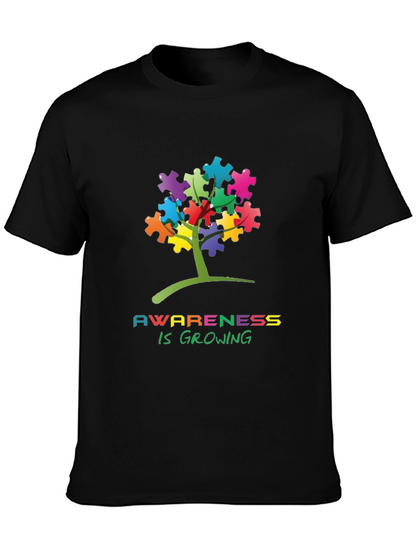 Autism Awareness Puzzle Tree T-Shirt