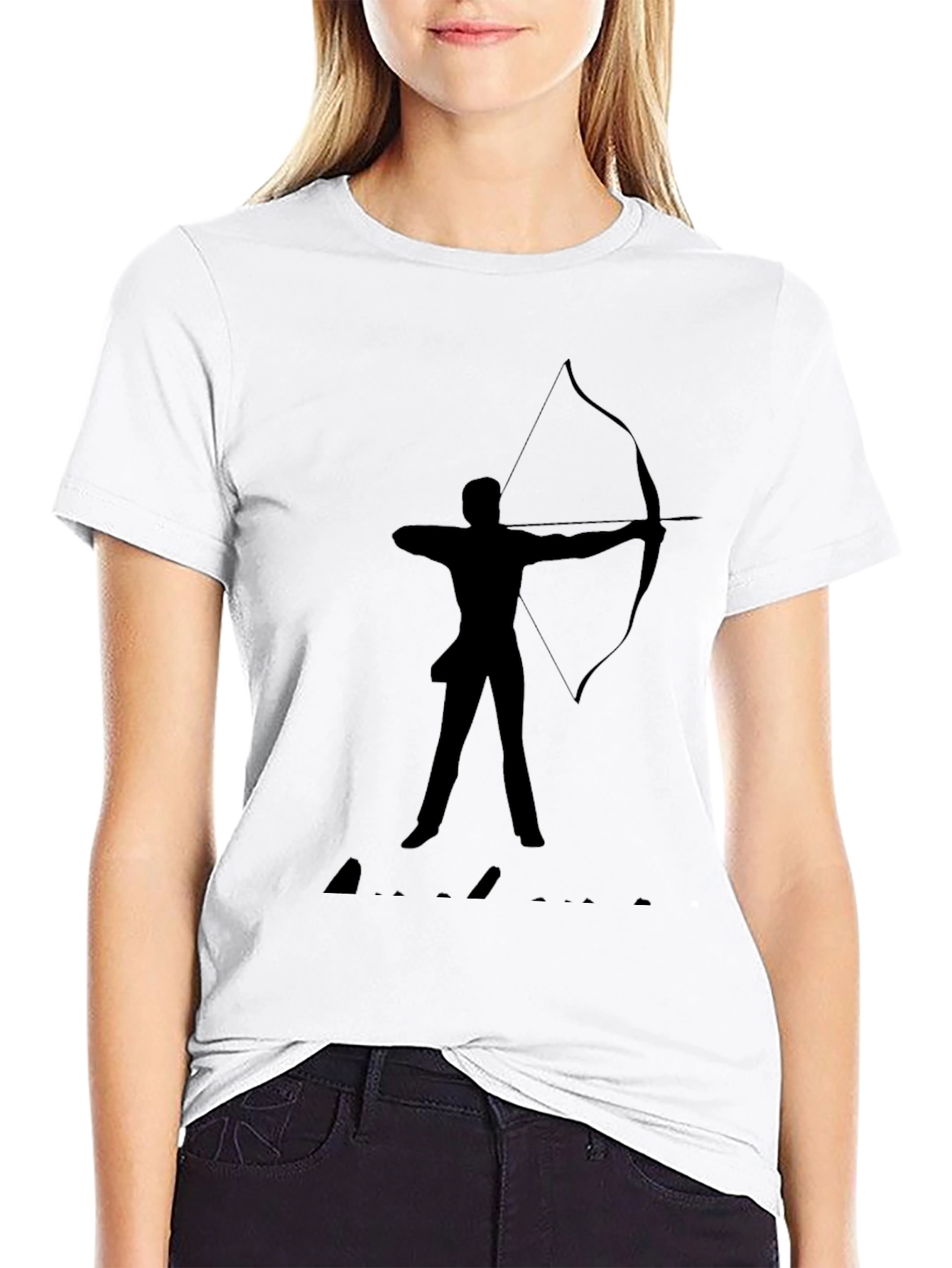 Archery Silhouette Black T-Shirt