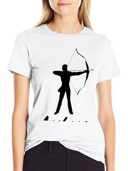Archery Silhouette Black T-Shirt