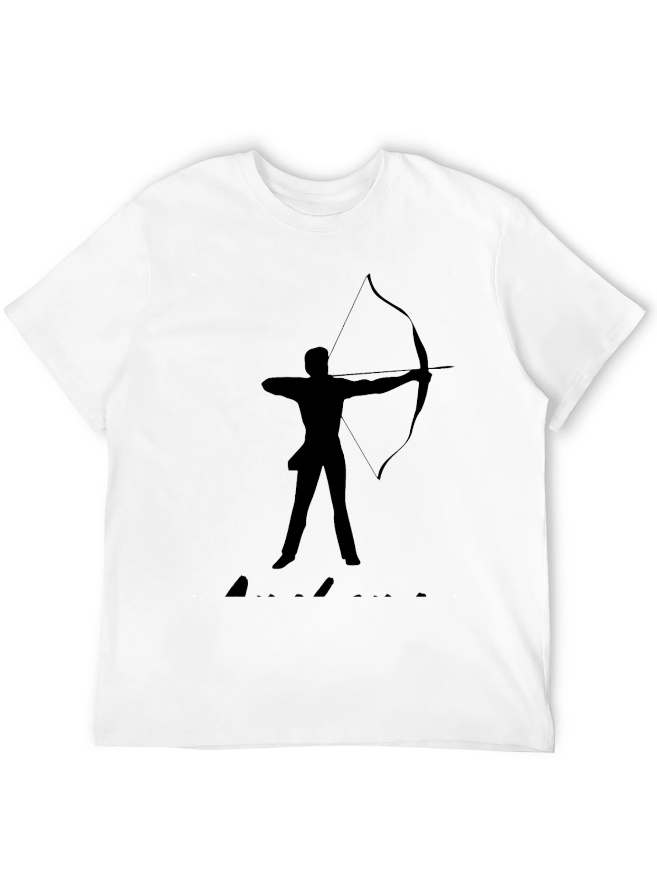 Archery Silhouette Black T-Shirt