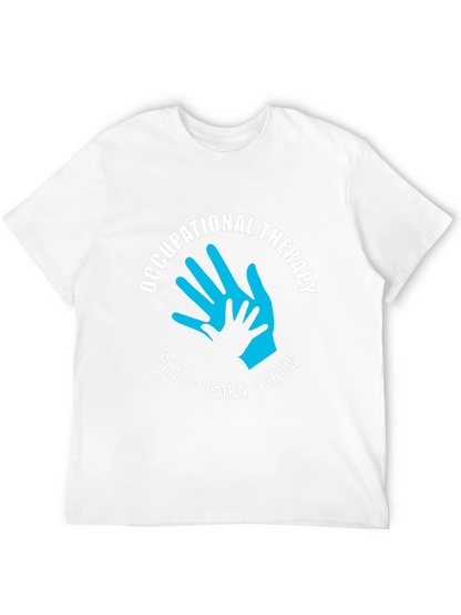 Occupational Therapy Play Learn Grow Black T-Shirt
