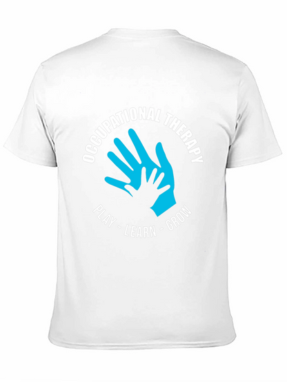 Occupational Therapy Play Learn Grow Black T-Shirt