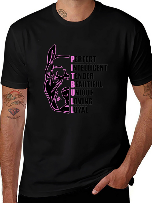 Pitbull Breed Traits Graphic Tee