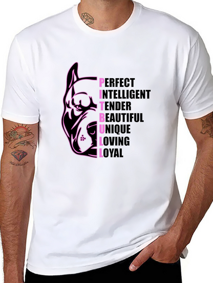 Pitbull Breed Traits Graphic Tee