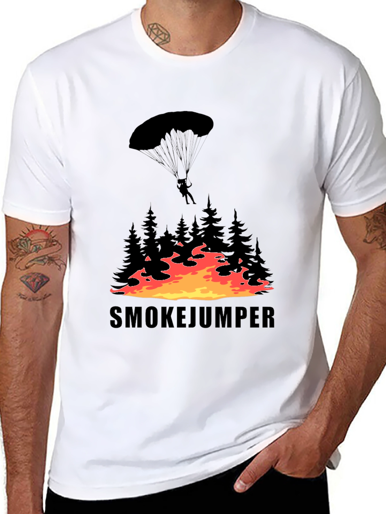 Smokejumper Graphic T-Shirt - Forest Firefighter