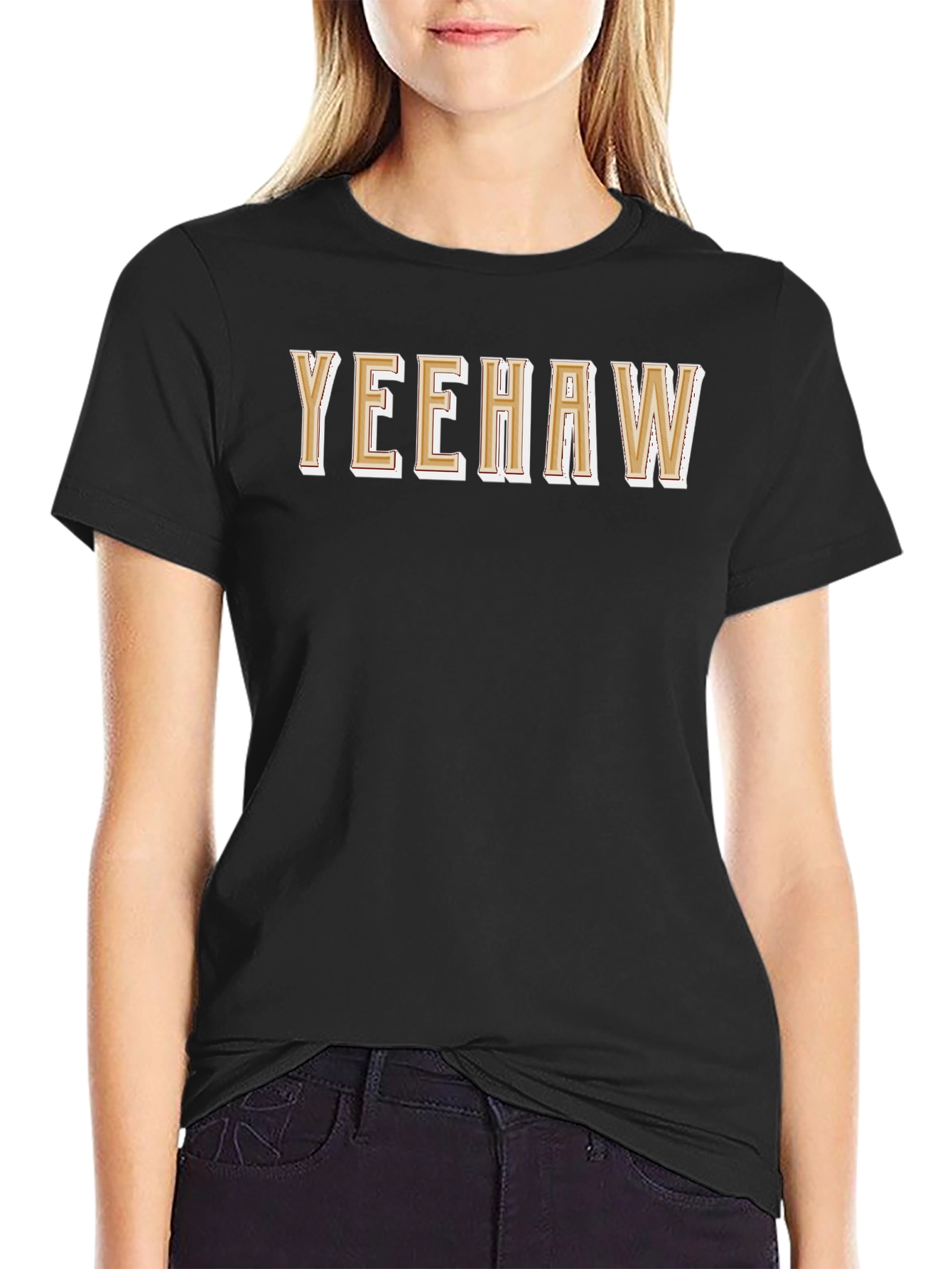 Yeehaw Graphic Tee - Western Style Black T-Shirt