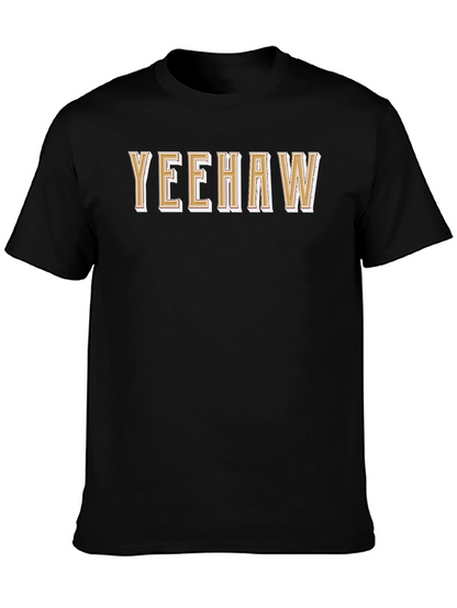 Yeehaw Graphic Tee - Western Style Black T-Shirt