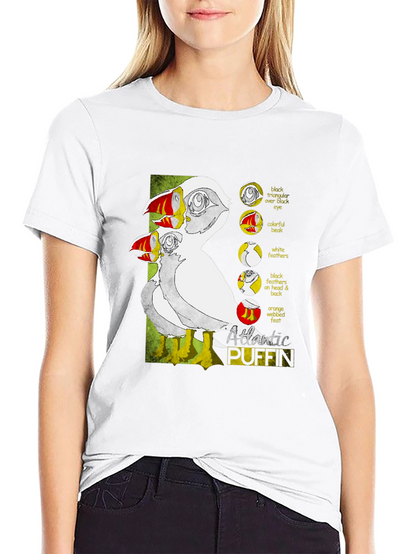 Atlantic Puffin Graphic Tee - Black