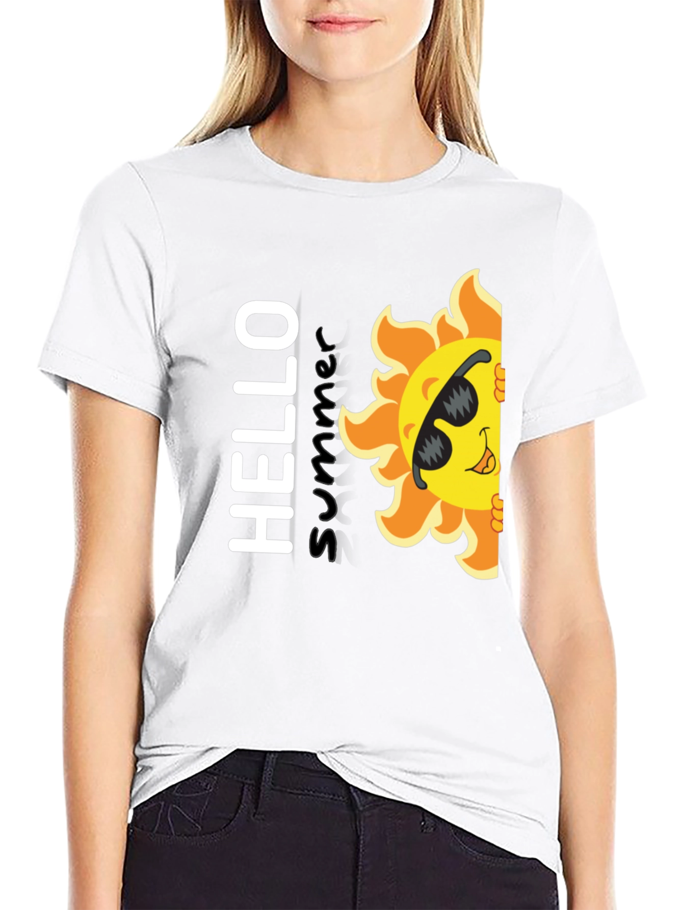 Hello Summer T-Shirt - Fun Sun Graphic Tee