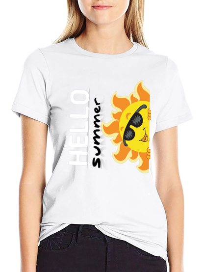 Hello Summer T-Shirt - Fun Sun Graphic Tee