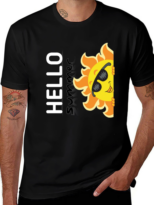 Hello Summer T-Shirt - Fun Sun Graphic Tee