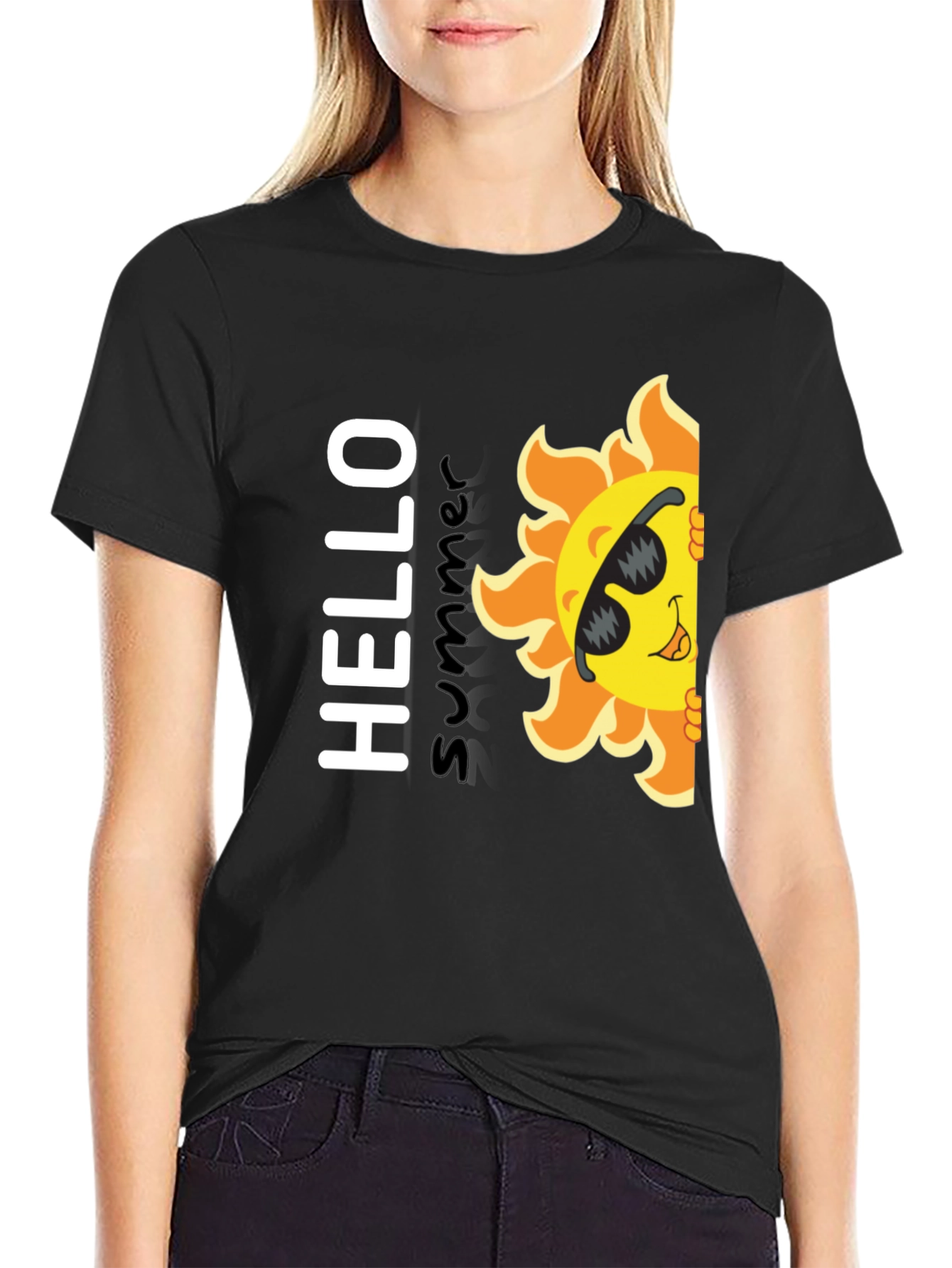 Hello Summer T-Shirt - Fun Sun Graphic Tee