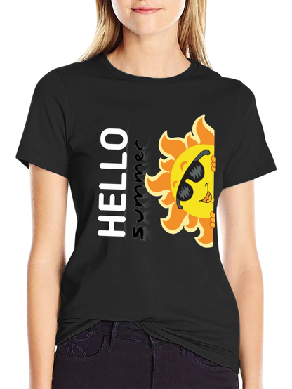 Hello Summer T-Shirt - Fun Sun Graphic Tee