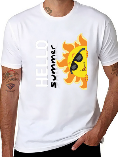 Hello Summer T-Shirt - Fun Sun Graphic Tee