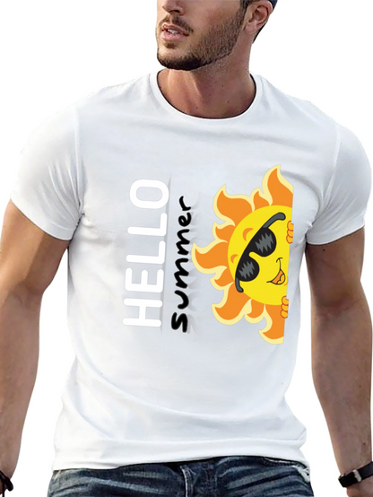 Hello Summer T-Shirt - Fun Sun Graphic Tee