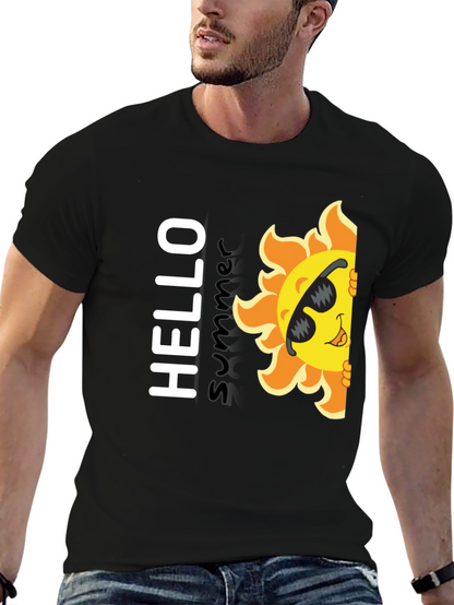 Hello Summer T-Shirt - Fun Sun Graphic Tee