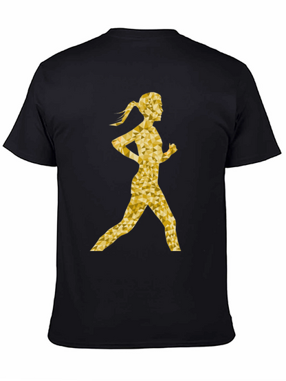 Golden Runner Graphic T-Shirt