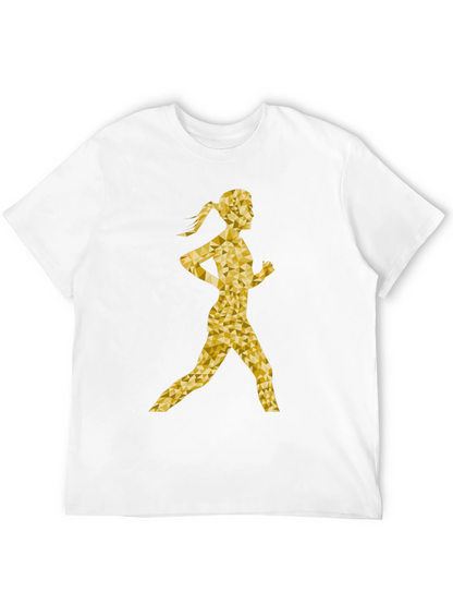 Golden Runner Graphic T-Shirt
