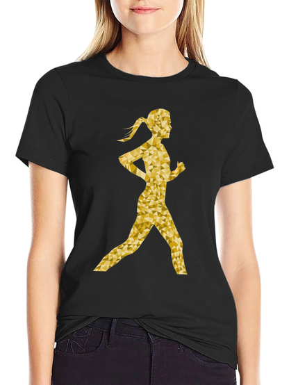 Golden Runner Graphic T-Shirt